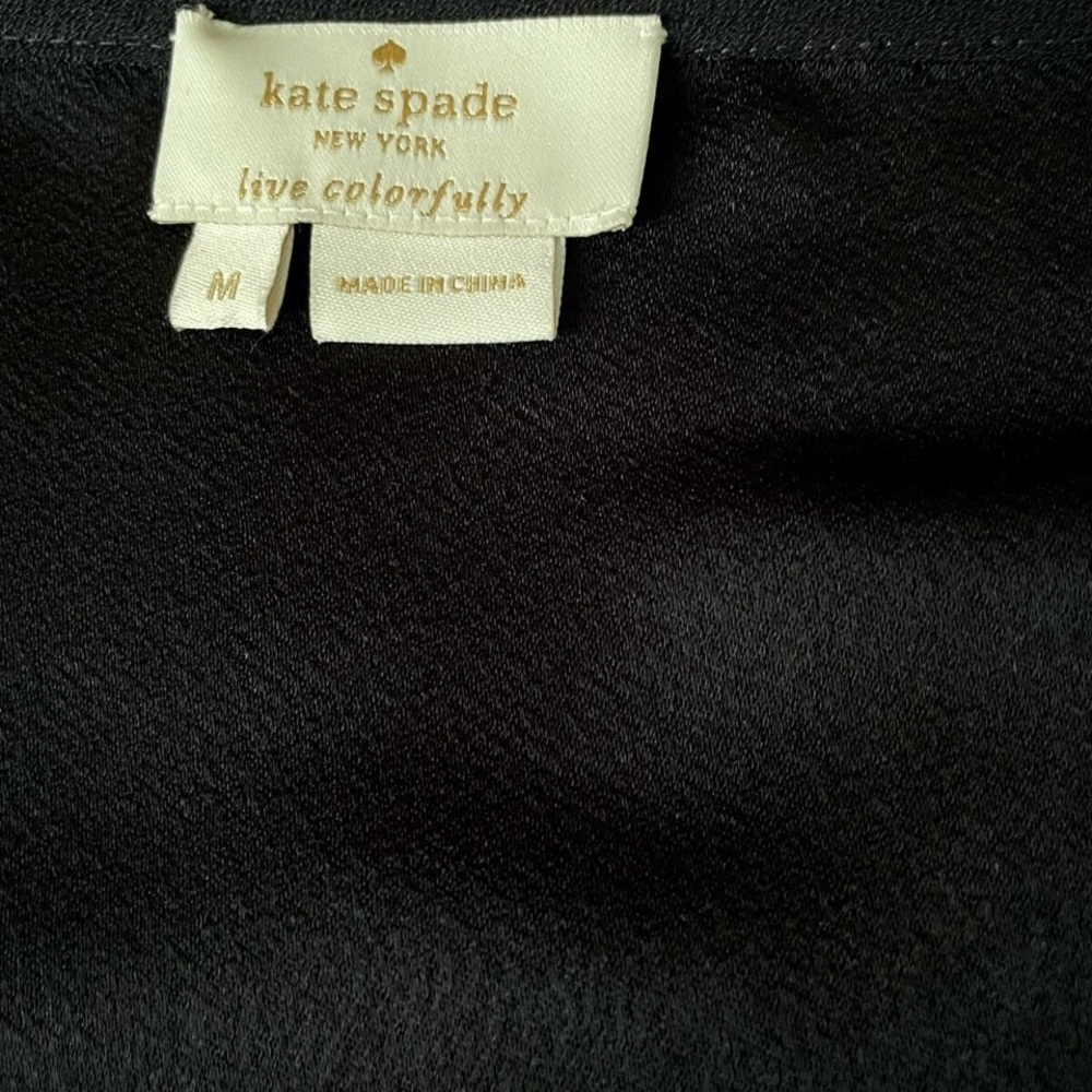 Kate Spade Black Mini Dress with Sequin Fringe - Picture 15 of 16